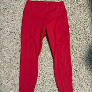 Women's Red Leggings